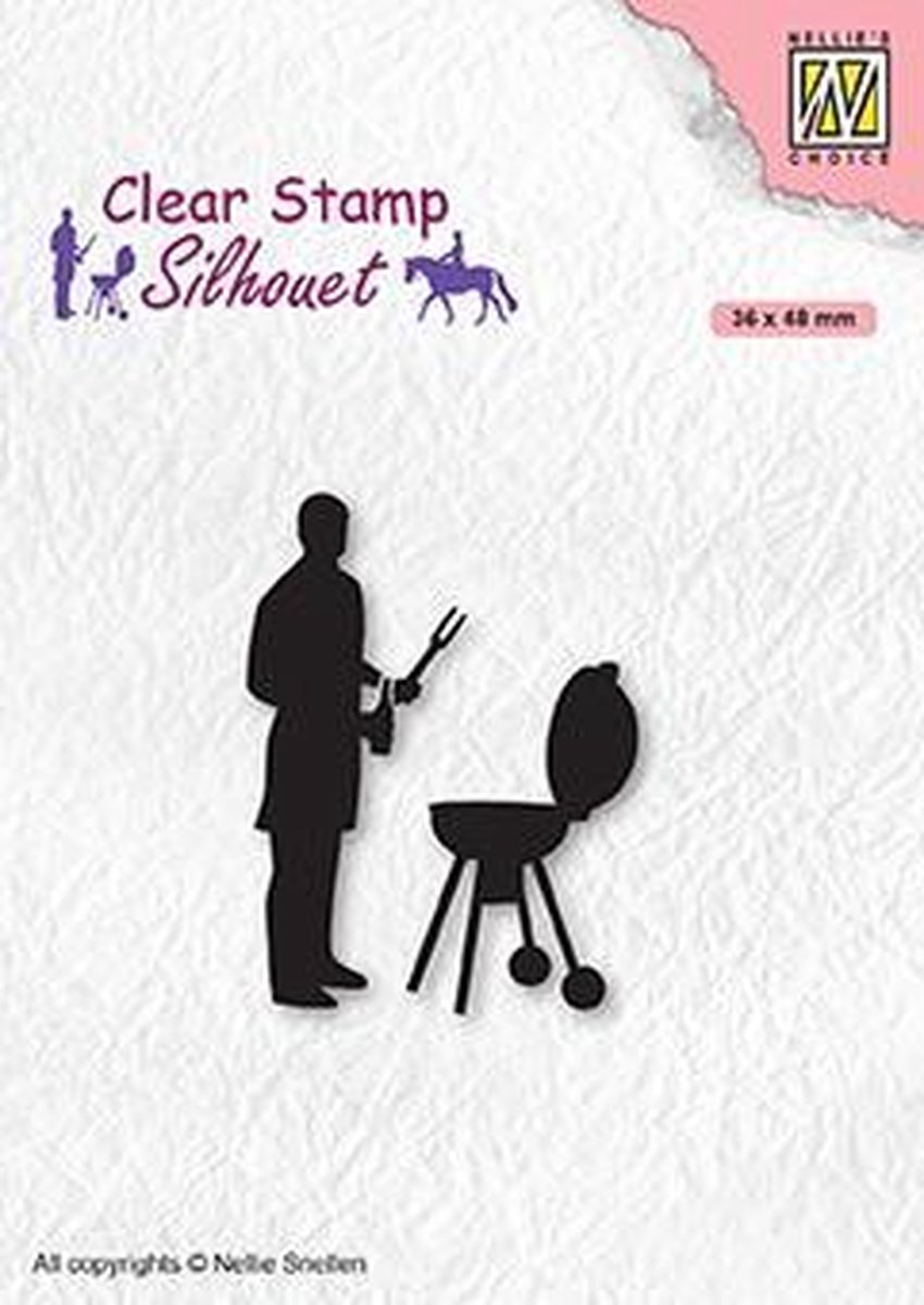 SIL071 Clear stamps Men-things Barbecue